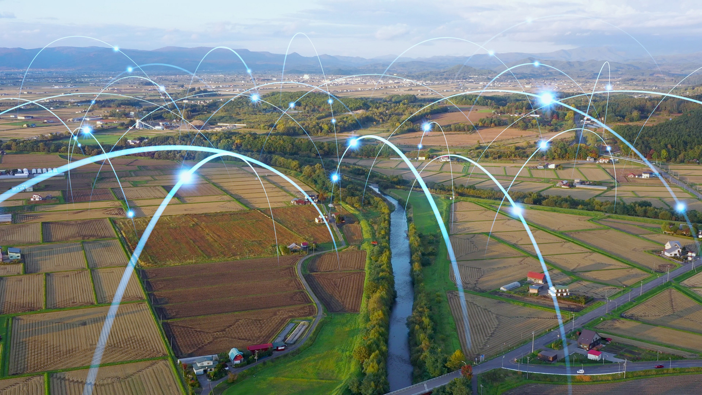 Paysage d'énergie partagée entre voisins localement